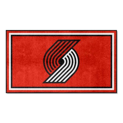 Fan Mats  LLC Portland Trail Blazers 3x5 Rug Red