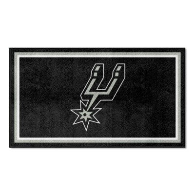 Fan Mats  LLC San Antonio Spurs 3x5 Rug Black