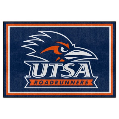 Fan Mats  LLC UTSA Roadrunners 5x8 Rug Navy