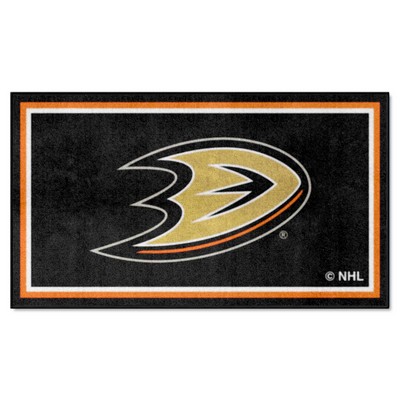 Fan Mats  LLC Anaheim Ducks 3x5 Rug Black