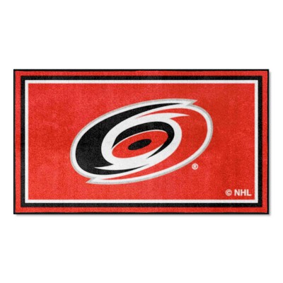 Fan Mats  LLC Carolina Hurricanes 3x5 Rug Red