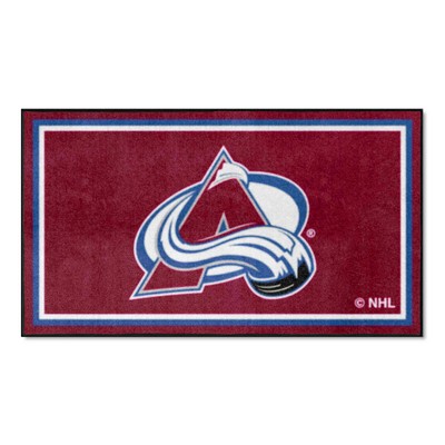 Fan Mats  LLC Colorado Avalanche 3x5 Rug Burgandy