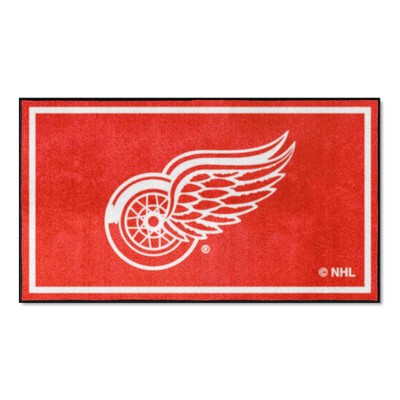 Fan Mats  LLC Detroit Red Wings 3x5 Rug Red