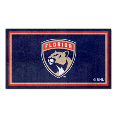 Fan Mats  LLC Florida Panthers 3x5 Rug Blue