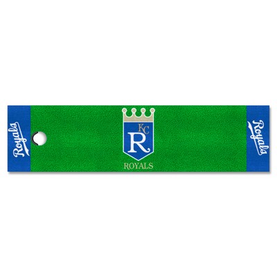 Fan Mats  LLC Kansas City Royals Putting Green Mat Retro Green