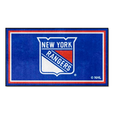 Fan Mats  LLC New York Rangers 3x5 Rug Blue