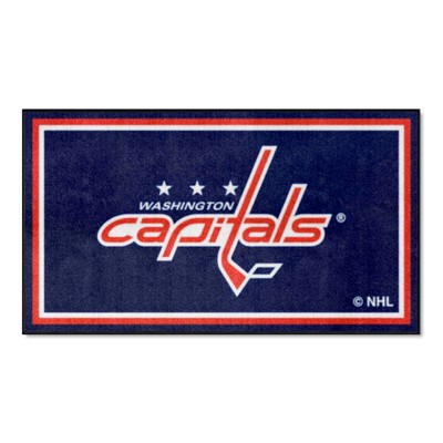 Fan Mats  LLC Washington Capitals 3x5 Rug Navy