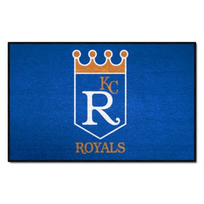 Fan Mats  LLC Kansas City Royals Starter Mat Retro Blue