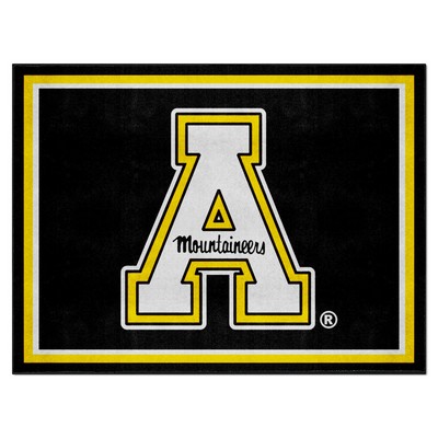 Fan Mats  LLC Appalachian State Mountaineers 8x10 Rug Black