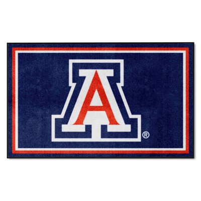 Fan Mats  LLC Arizona Wildcats 4x6 Rug Blue