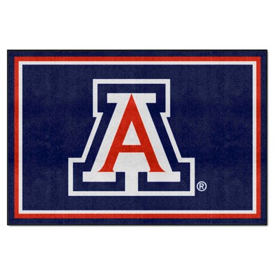 Fan Mats  LLC Arizona Wildcats 5x8 Rug Blue