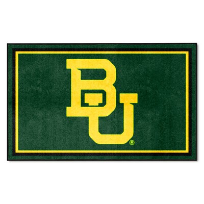 Fan Mats  LLC Baylor Bears 4x6 Rug Green