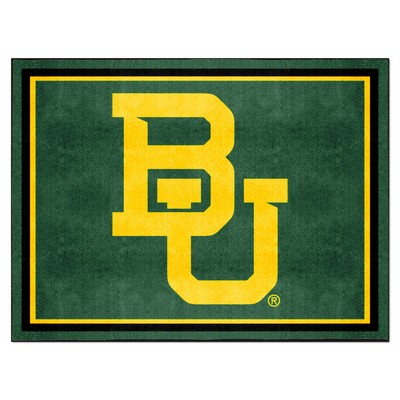 Fan Mats  LLC Baylor Bears 8x10 Rug Green