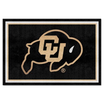 Fan Mats  LLC Colorado Buffaloes 5x8 Rug Black