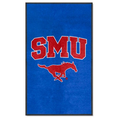 Fan Mats  LLC SMU Mustangs 3x5 Logo Mat Portrait Blue