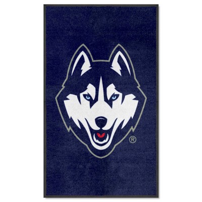 Fan Mats  LLC Connecticut Huskies 3x5 Logo Mat Portrait Navy