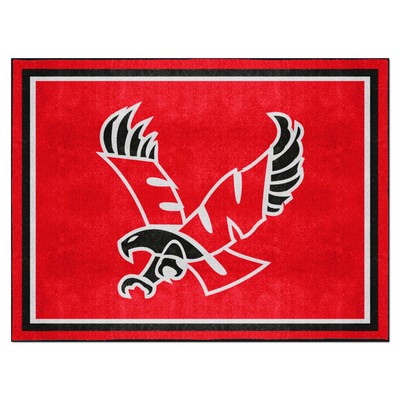 Fan Mats  LLC Eastern Washington Eagles 8x10 Rug Red