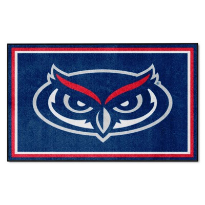 Fan Mats  LLC FAU Owls 4x6 Rug Blue