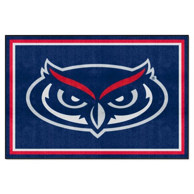 Fan Mats  LLC FAU Owls 5x8 Rug Blue