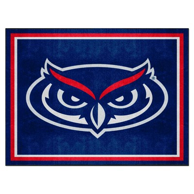 Fan Mats  LLC FAU Owls 8x10 Rug Blue