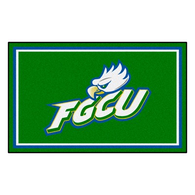 Fan Mats  LLC Florida Gulf Coast Eagles 4x6 Rug Green