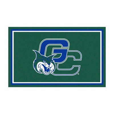 Fan Mats  LLC Georgia College Bobcats 4x6 Rug Green