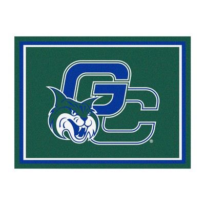 Fan Mats  LLC Georgia College Bobcats 8x10 Rug Green