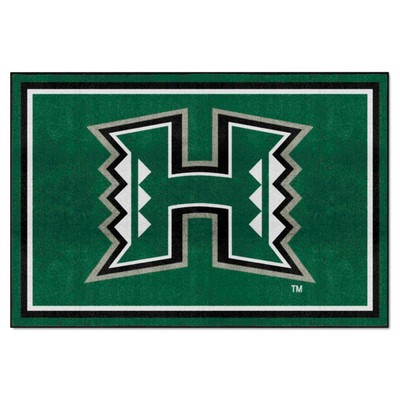 Fan Mats  LLC Hawaii Rainbows 5x8 Rug Green