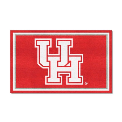 Fan Mats  LLC Houston Cougars 4x6 Rug Orange