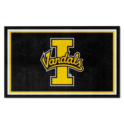 Fan Mats  LLC Idaho Vandals 4x6 Rug Black