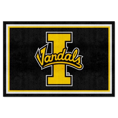 Fan Mats  LLC Idaho Vandals 5x8 Rug Black