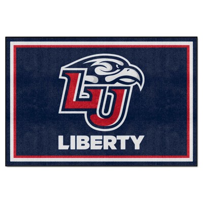 Fan Mats  LLC Liberty Flames 5x8 Rug Blue