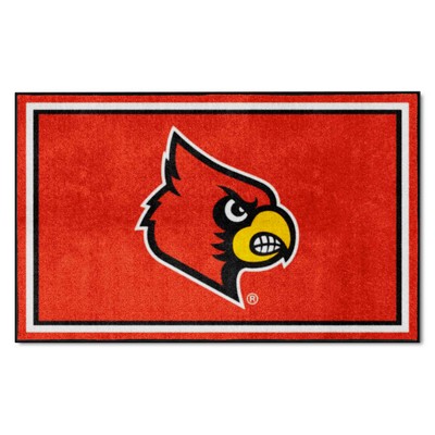 Fan Mats  LLC Louisville Cardinals 4x6 Rug Red