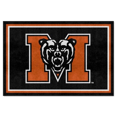 Fan Mats  LLC Mercer Bears 5x8 Rug Black