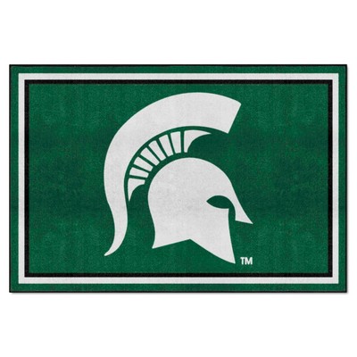 Fan Mats  LLC Michigan State Spartans 5x8 Rug Green