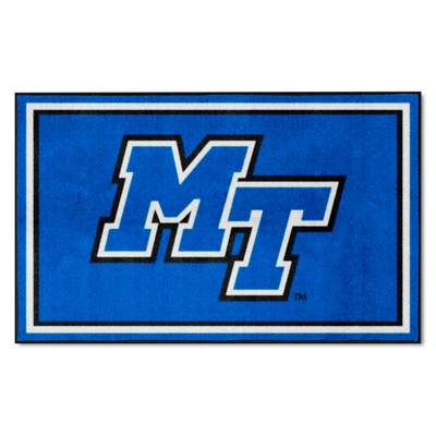 Fan Mats  LLC Middle Tennessee Blue Raiders 4x6 Rug Blue