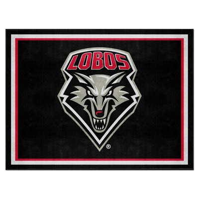 Fan Mats  LLC New Mexico Lobos 8x10 Rug Black