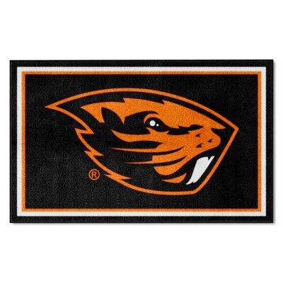 Fan Mats  LLC Oregon State Beavers 4x6 Rug Black