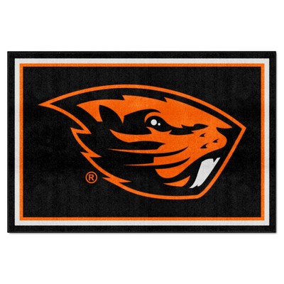 Fan Mats  LLC Oregon State Beavers 5x8 Rug Black