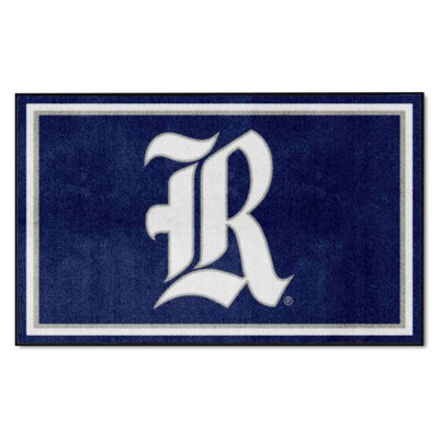 Fan Mats  LLC Rice Owls 4x6 Rug Blue