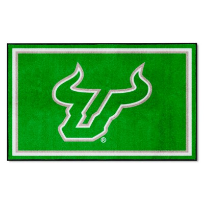 Fan Mats  LLC South Florida Bulls 4x6 Rug Green