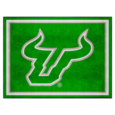 Fan Mats  LLC South Florida Bulls 8x10 Rug Green