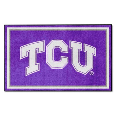 Fan Mats  LLC TCU Horned Frogs 4x6 Rug Purple