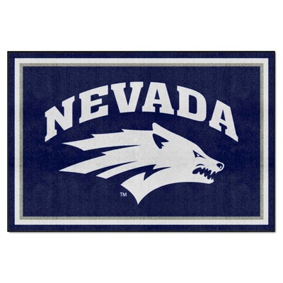 Fan Mats  LLC Nevada Wolfpack 5x8 Rug Navy