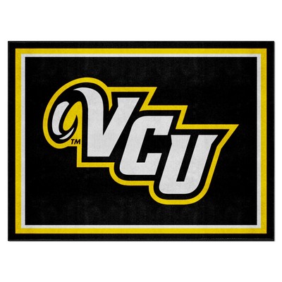 Fan Mats  LLC VCU Rams 8x10 Rug Black