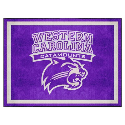 Fan Mats  LLC Western Carolina Catamounts 8x10 Rug Purple