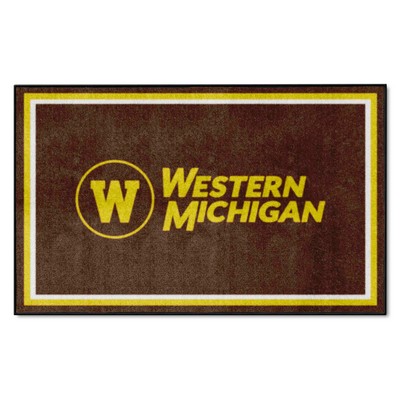 Fan Mats  LLC Western Michigan Broncos 4x6 Rug Brown