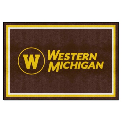 Fan Mats  LLC Western Michigan Broncos 5x8 Rug Brown