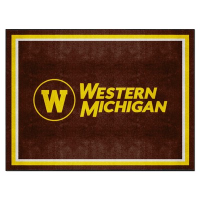 Fan Mats  LLC Western Michigan Broncos 8x10 Rug Brown