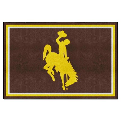 Fan Mats  LLC Wyoming Cowboys 5x8 Rug Brown